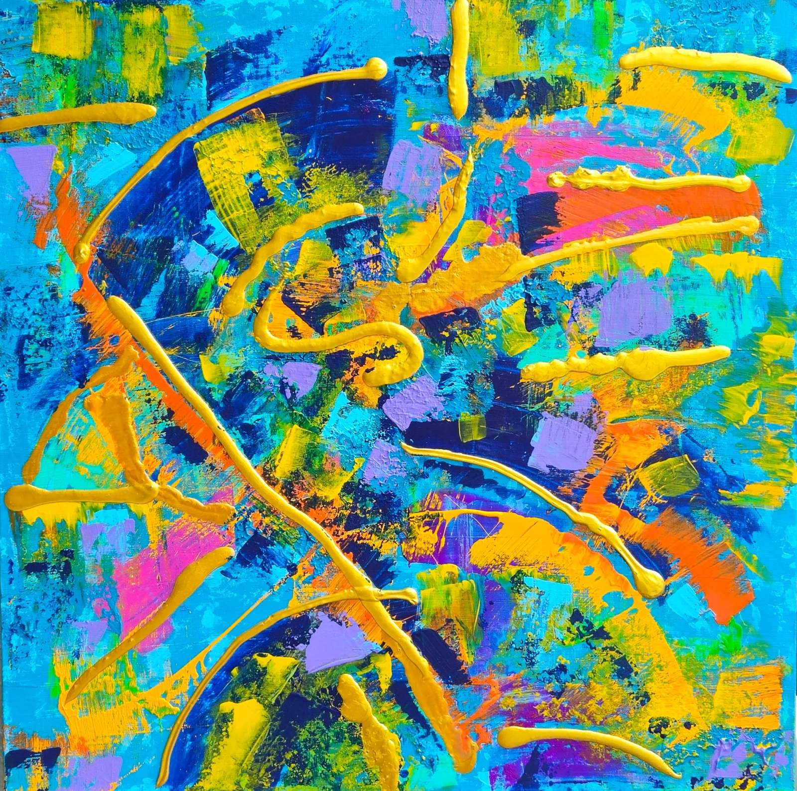 Chromatic Awakening — abstract painting by Jimmy S. Clark Jr.