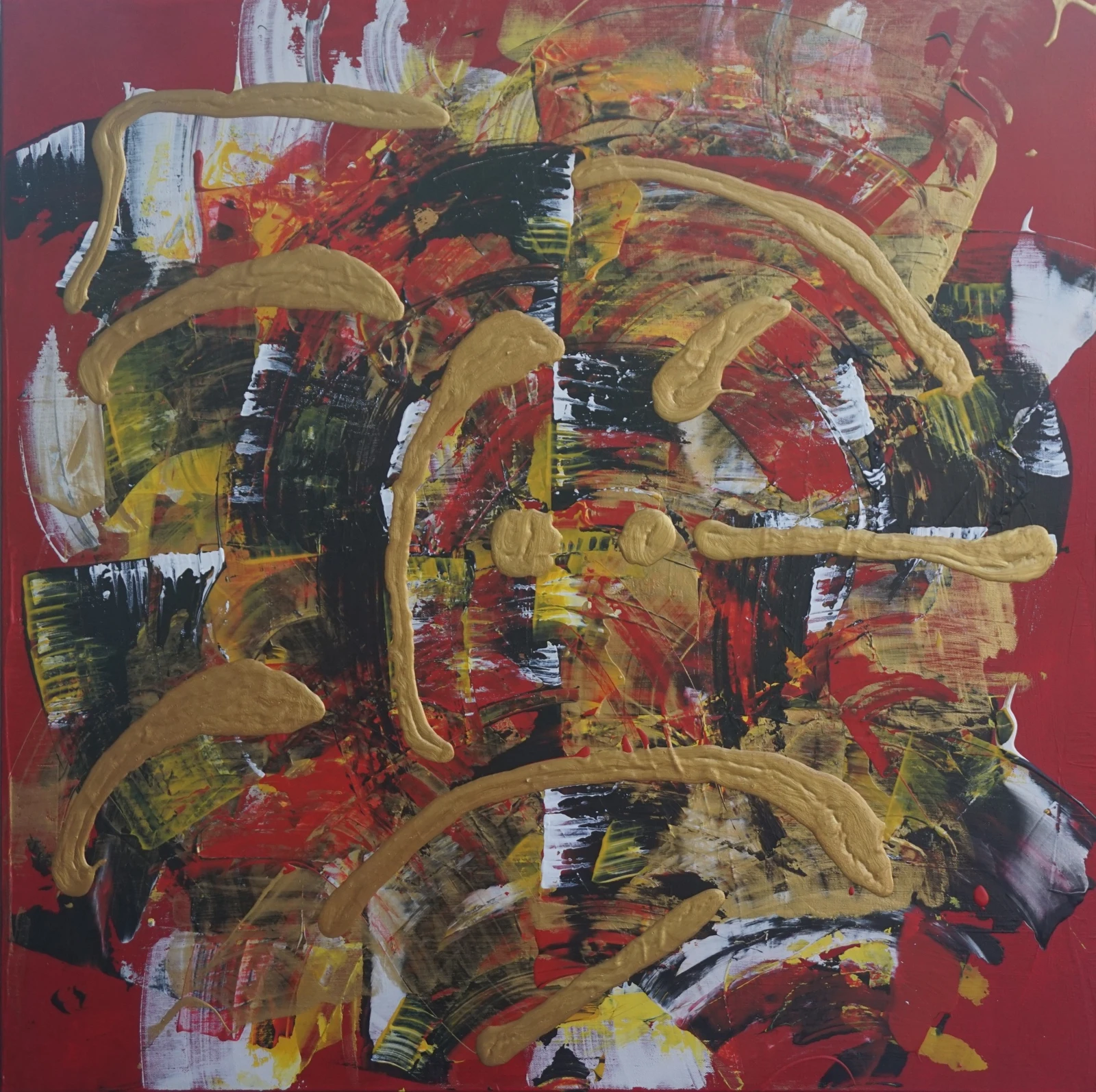 Chromatic Ignition — abstract painting by Jimmy S. Clark Jr.