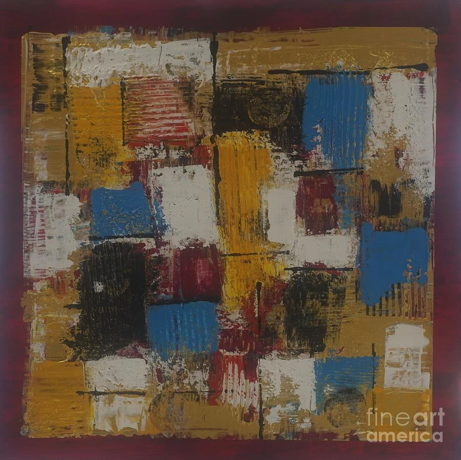 Chromatic Patchwork — abstract painting by Jimmy S. Clark Jr.