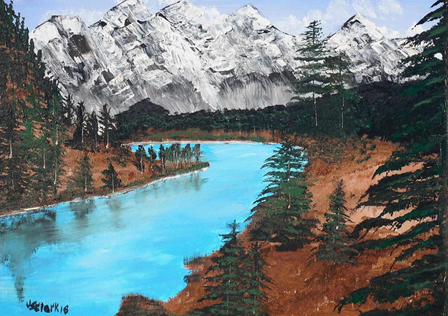 Down in the Valley — landscape painting by Jimmy S. Clark Jr.
