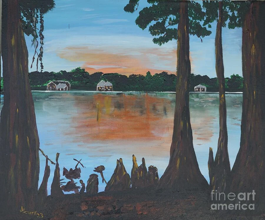 Lake Bruin State Park I — landscape painting by Jimmy S. Clark Jr.