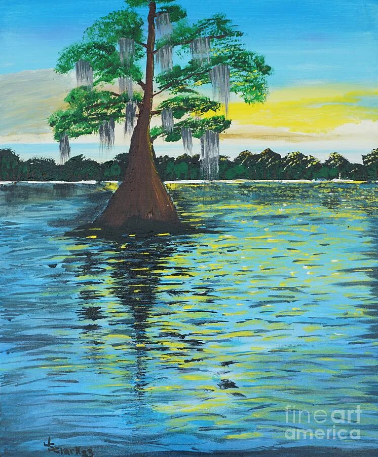 Lake Bruin State Park II — landscape painting by Jimmy S. Clark Jr.