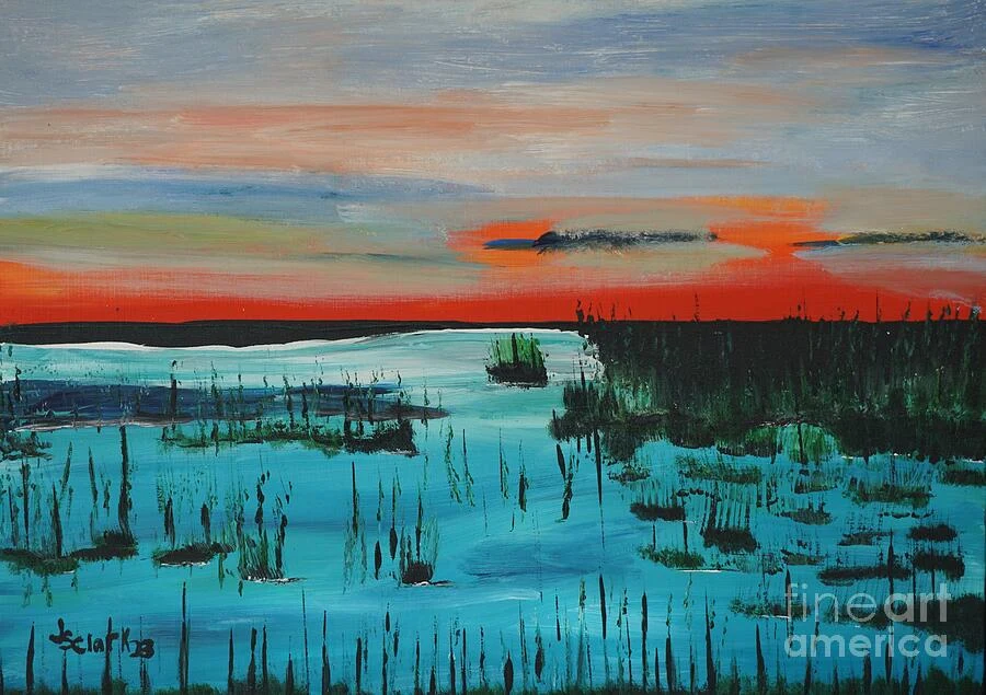 Wetland — landscape painting by Jimmy S. Clark Jr.